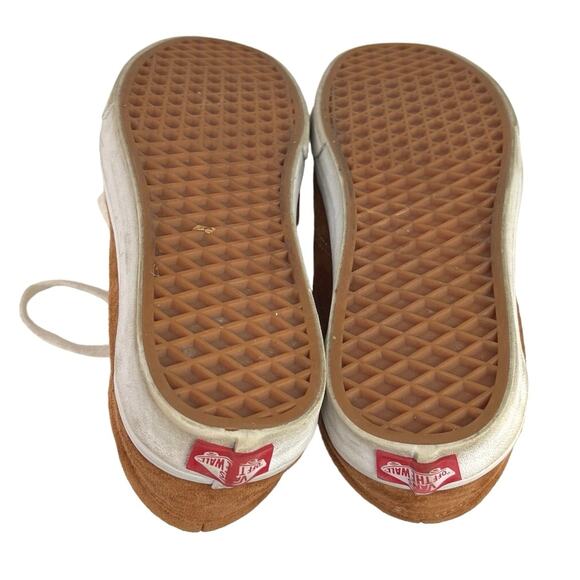 Vans Old Skool Brown Suede Leather Low Top Lace Skateboarding Sneakers Shoes 10 - Picture 4 of 5